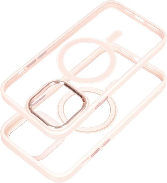 Actual product image OEM Back panel cover COLOR EDGE MAG COVER case compatible with MagSafe for IPHONE 15 Pro pink (Apple iPhone 15 Pro)
