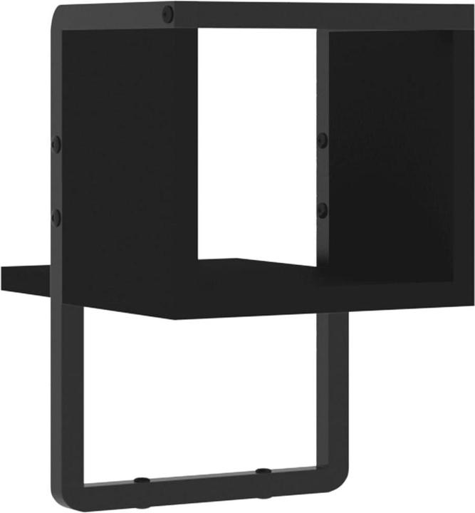Produktbild VidaXL Wandregal mit Stange Schwarz 20x25x30 cm,Farbe (20 x 25 x 30 cm)
