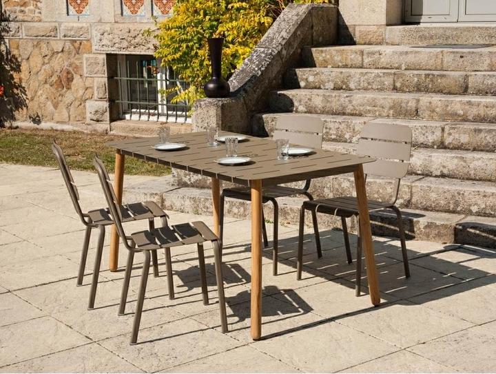 Image du produit Ezeis ALICANTE Set de salle à manger pour 4 personnes 1 set (1 table + 4 chaises) (155 cm)