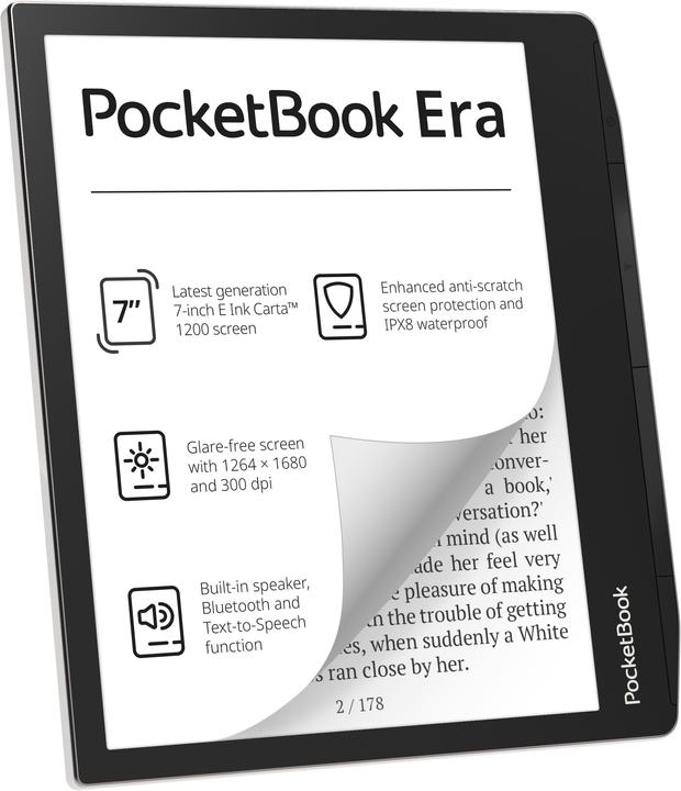 Actual product image PocketBook Era (7", 16 GB, Stardust Silver)