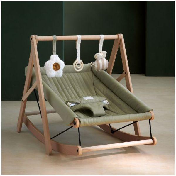Image du produit Nobodinoz Growing Green bascule avec coussin Linden Green