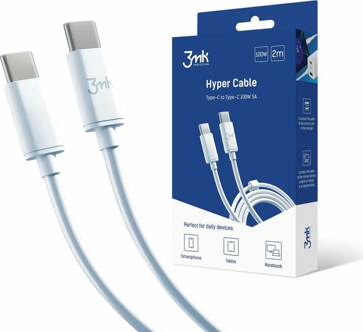 Image du produit 3MK Accessoires Hyper Cable C to C 2m 100W (2 m)