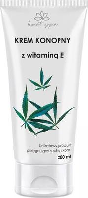 Produktbild Konjac Sponge KWIAT ŻYCIA Krem konopny wygładzający z witaminą E 200ml (Körperlotion, 200 ml)