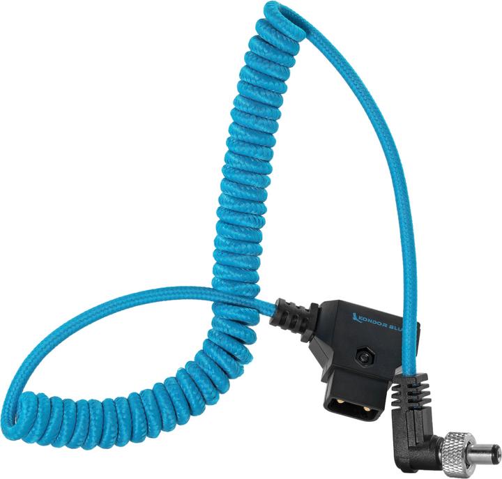 Immagine prodotto Kondor Blue Cavo a spirale da D-Tap a bloccaggio DC 2,1MM ad angolo retto (0.81 m)