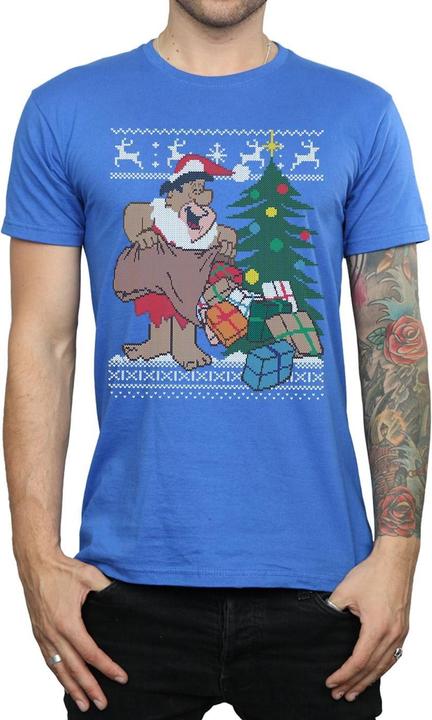 The Flintstones Christmas Fair Isle TShirt (M)