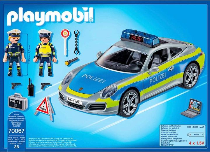 Actual product image Playmobil Porsche 911 Carrera 4S Police (70067, Playmobil Porsche)