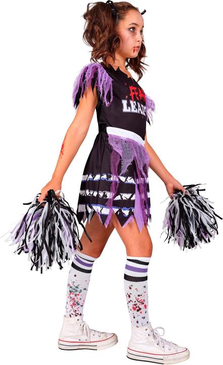 Image du produit Widmann Robe de pom-pom girl zombie, bas, pompon (158)