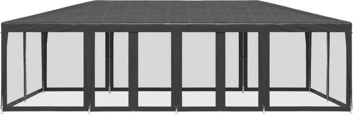 Produktbild VidaXL Partyzelt Pavillon Festzelt mit 12 Mesh-Seitenteilen Anthrazit 8x4m HDPE (800 cm, 400 cm)