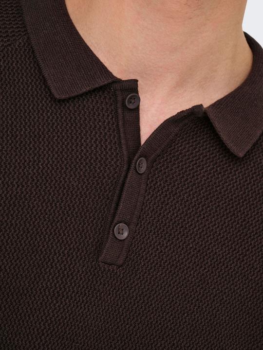 Actual product image Only & Sons ONSJAMES Gestricktes Poloshirt Polo (M)