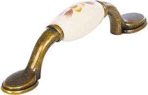 Actual product image Domoletti FURNITURE HANDLE 96MM 7-835.44 ANT BRASS