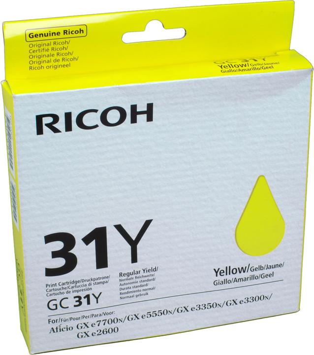 Actual product image RICOH Gc 31 (Y)