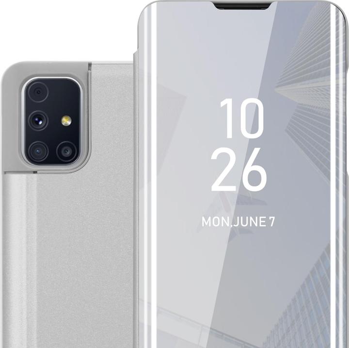 Actual product image Cadorabo Book Smart View Mirror Cover (Samsung Galaxy M31s)