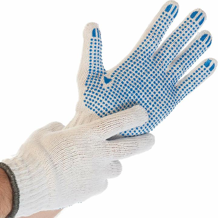 Produktbild franz mensch unisex Arbeitshandschuhe Structa I weiss Grösse M 12 Paar (M)