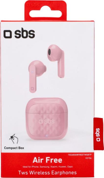 Image du produit SBS Air Free - Casque TWS avec station de recharge de 250 mAh (3.50 h, Sans fil)