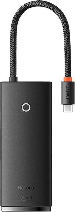 Actual product image Baseus Hub OS Lite 6-Port (Type-C to HDMI+USB3.0*2+PD+SD/TF) (black) (USB-C, 6 Ports)