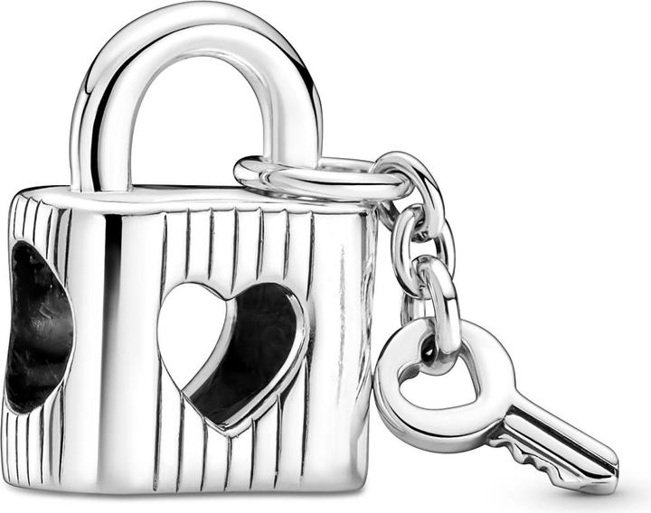 Pandora Charm Schloss & Herzschlüssel (Sterling Silber 925)