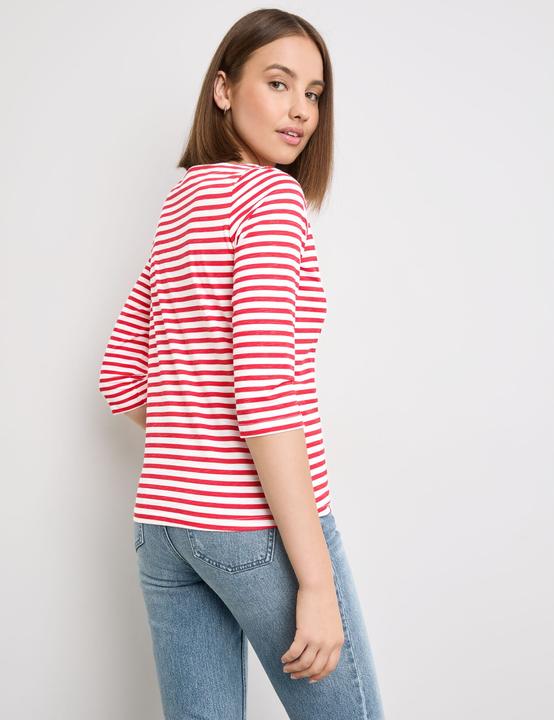 Produktbild Taifun 3/4 Arm Shirt mit Streifen-Print T-Shirt 3/4 Arm Rundhals - 62790 (44)