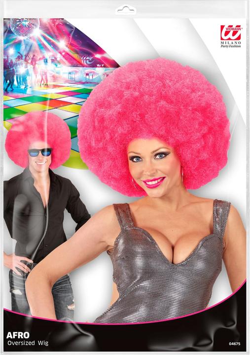Produktbild Widmann Wuschel Perücke pink - Kostüm Perücke für Fasching