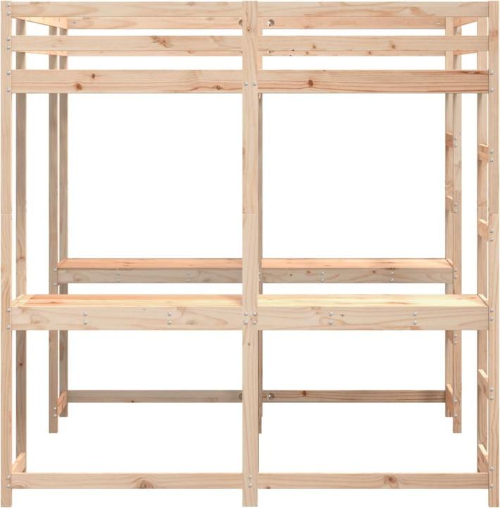 Actual product image VidaXL Loft bed with desk & ladder (160 x 200 cm)