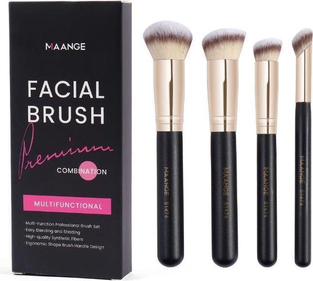 Maange Schminkpinsel 4-teiliges Set (Highlighter)