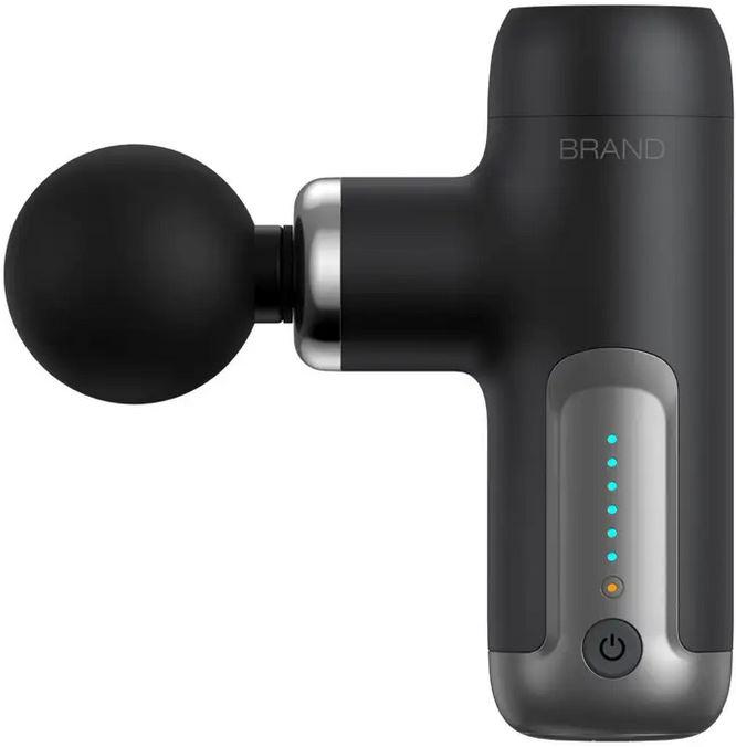 Actual product image PhoneLook Mini Massage Gun BLD-307 6 niveaux de vibration & 4 embouts inclusus