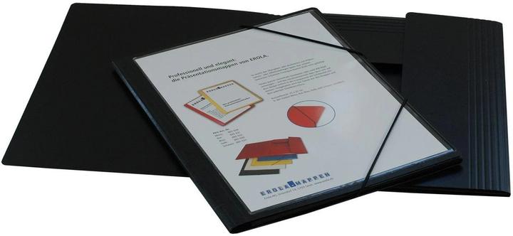 Actual product image Erola Presentation folder A4 black with pocket + 3 flaps (A4, 1 x)