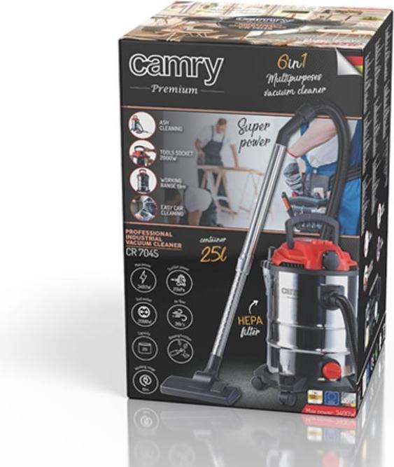 Produktbild Camry CR 7045 Industriestaubsauger Edelstahl