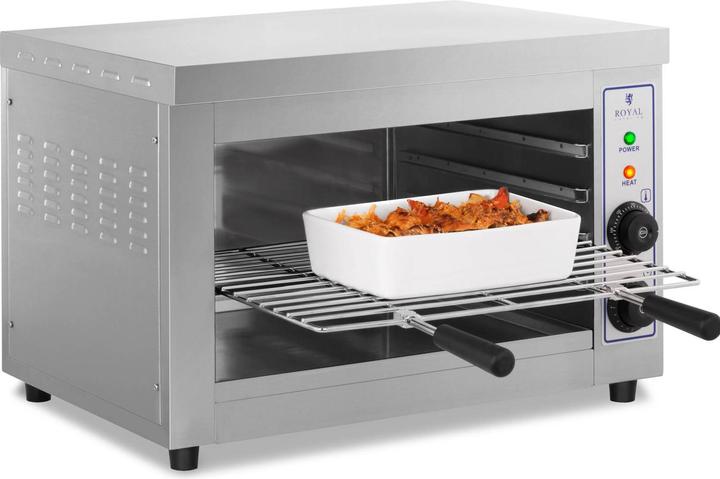 Produktbild Royal Catering Salamander Ofen Überbackgerät Elektro Grill Toaster Edelstahl 3250 W Gastro