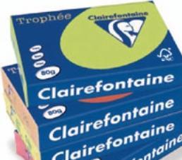 Produktbild Clairefontaine Universalpapier Trophée farbig (120 g/m², 250 x, A4)