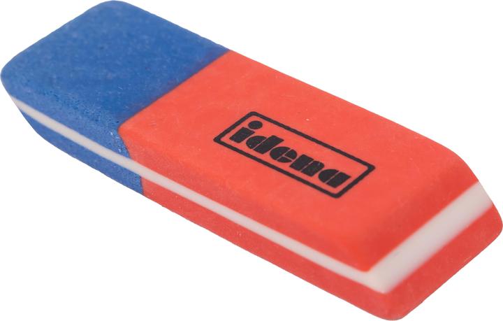 Produktbild Idena Radierer rot/blau 2er