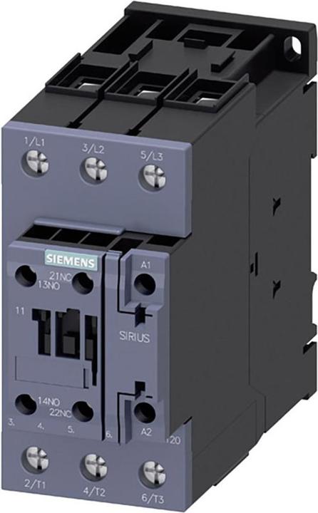 Image du produit Siemens Contacteur AC3 22KW 230V 1NO+1NC 3P S2