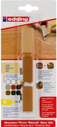 Actual product image Edding Wood floor repair wax set 8902 (Beech, 1 x)