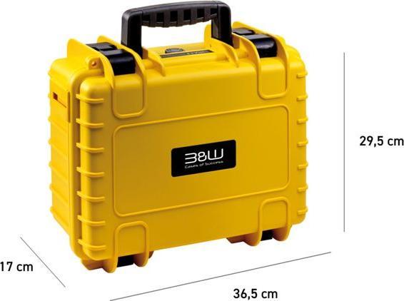 Actual product image B&W International B&W action.case PP.117 gelb für GoPro Hero 9-13 (Hero 10, Hero 12, Hero 11, Hero 9)