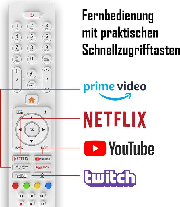 Actual product image Telefunken XH24SN550MV-W 24 inch TV / Smart TV (HD Ready, HDR, 12 Volt) - 6 months HD+ incl. (24", LED, HD, 2023)