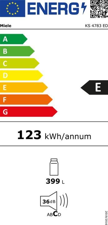 Energie-Label Miele KS 4887 DD (387 l)