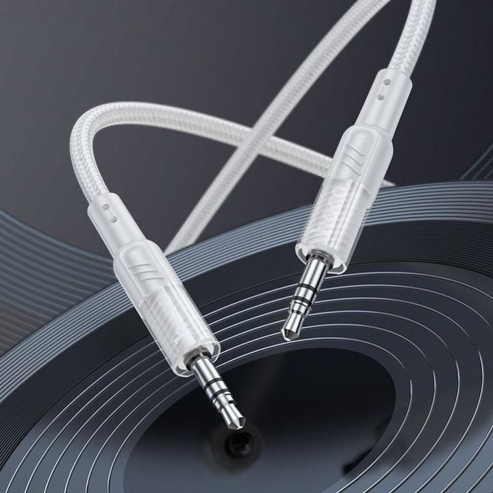 Actual product image Hoco Cable cable AUX Audio Jack 3,5mm to 3,5mm UPA27 1,2m gray (1.20 m)