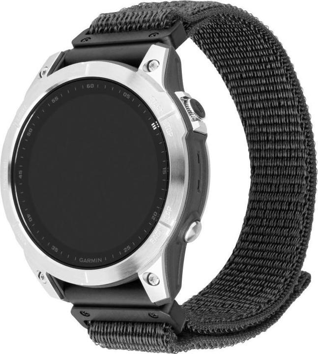 Produktbild Fixed Nylon rem til Garmin QuickFit 22 mm Mørkegrå