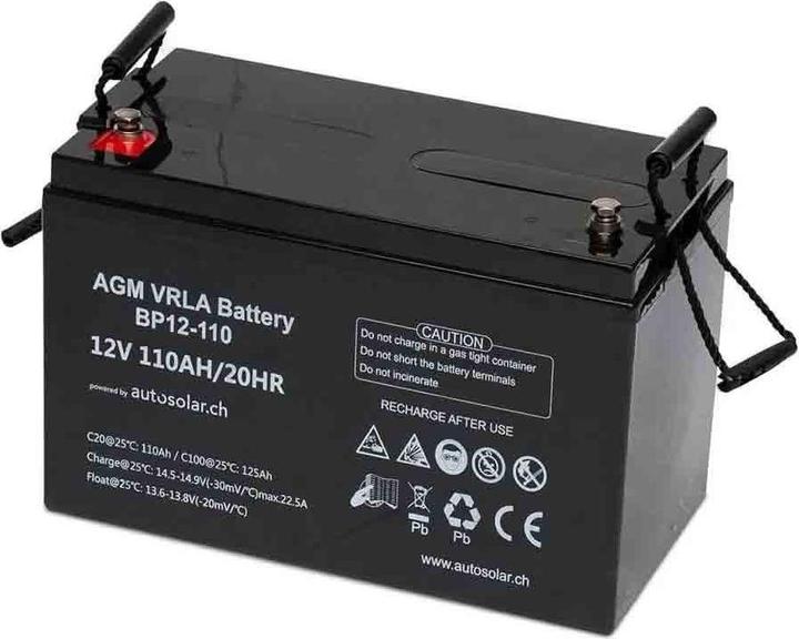Actual product image Autosolar Camper 160W solar system with 110Ah battery and 300W inverter (160 W)