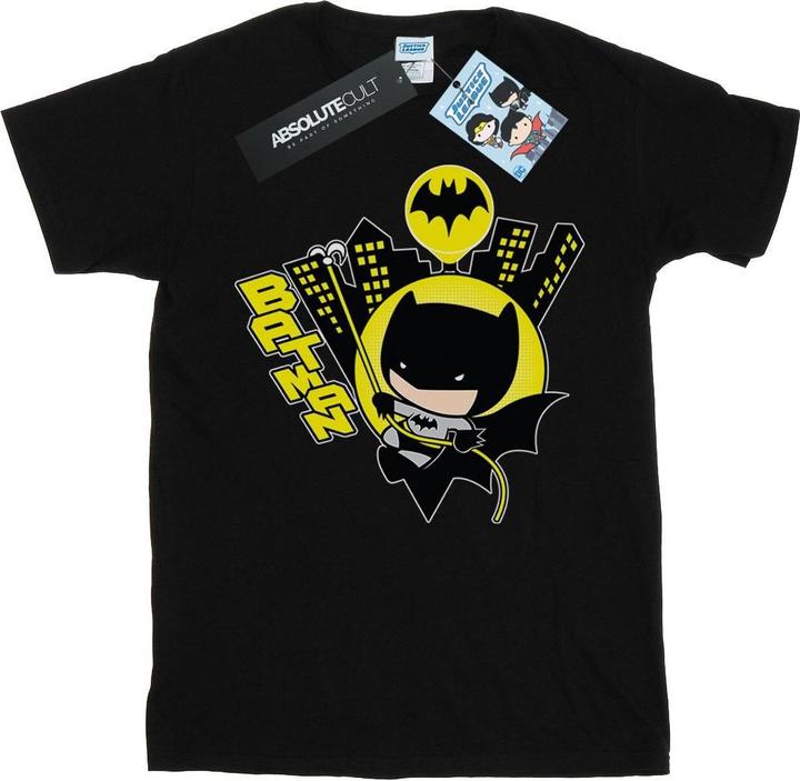 Chibi Batman Swinging TShirt Jungen