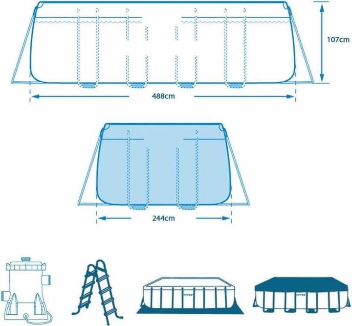 Image du produit Intex Prism Frame (488 x 244 x 107 cm)