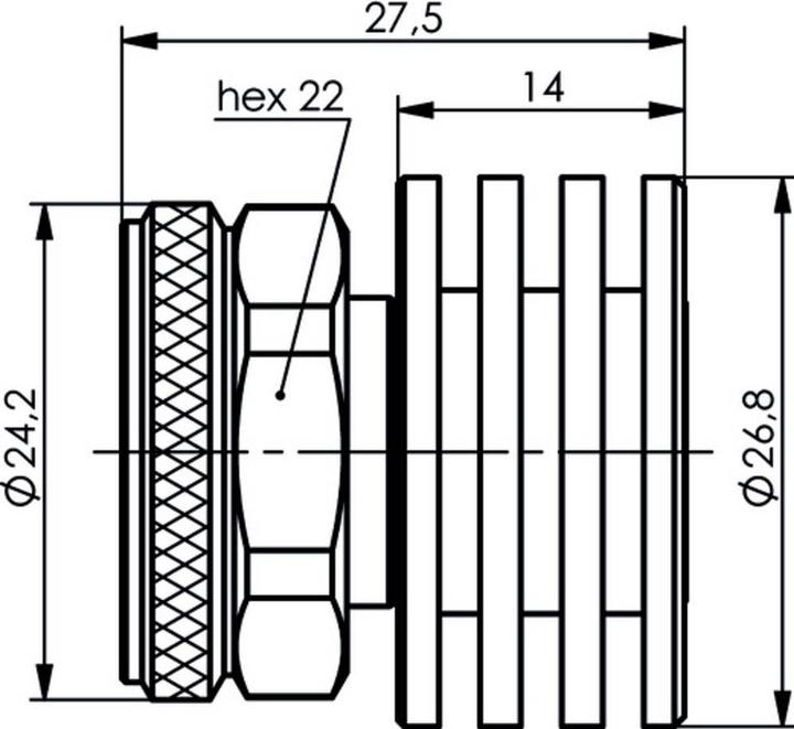 Actual product image Telegärtner Terminating resistor
