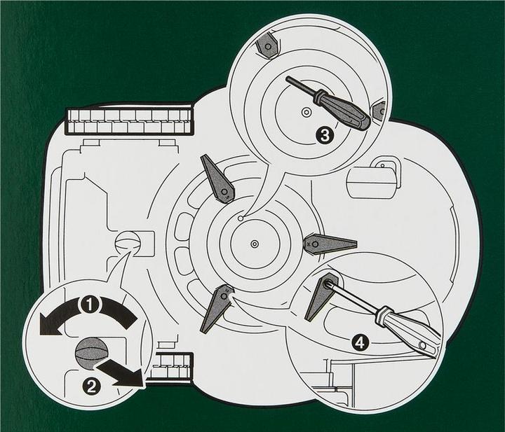 Actual product image Bosch Home & Garden Cutting blade for Indego (Mowing robot, Lawn mower blades + replacement blades garden machinery)