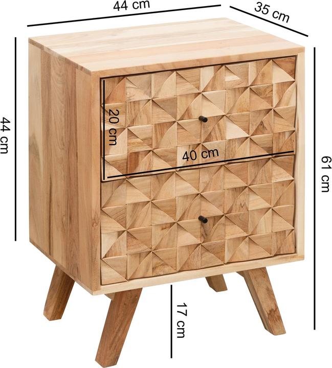 Actual product image Wohnling Rewa (44 x 35 x 61 cm)