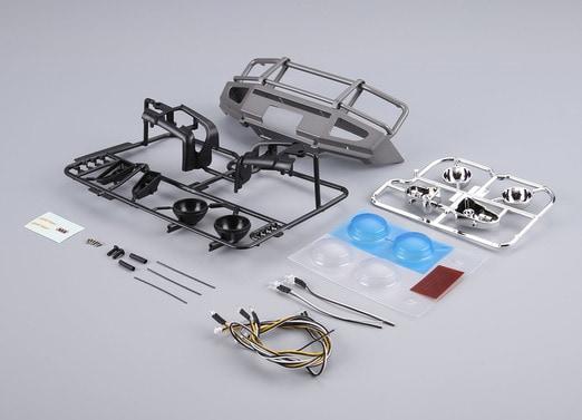 Produktbild killerbody Rammschutz mit LED Scheinwerfer Alu silber für Traxxas TRX-4