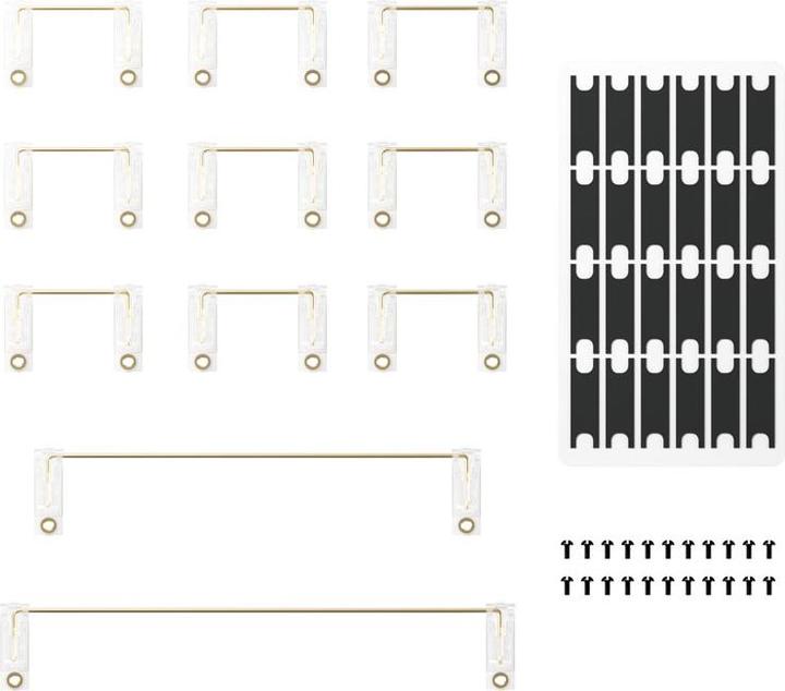Actual product image Akko Screw-in Stabilizer - white (Eng. Int., Cable)