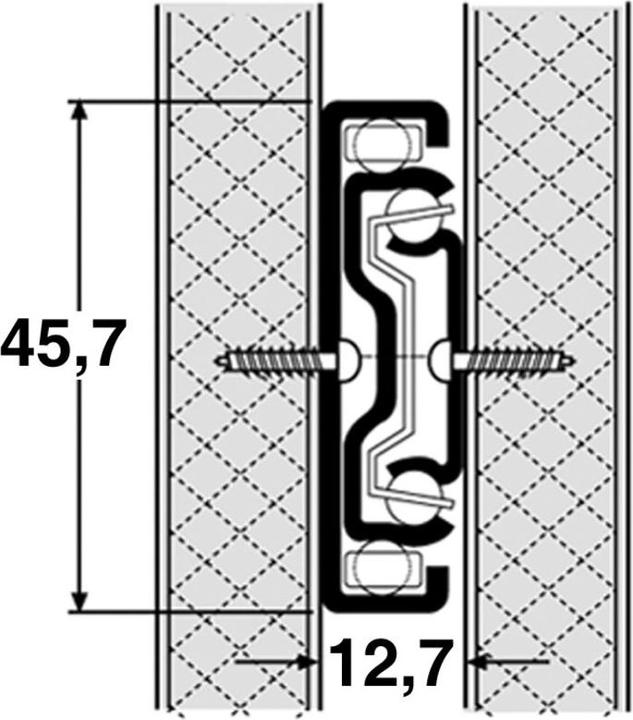 Actual product image Accuride Full-extension ball bearing slides 3832SC with self-closing feature 14-27 N