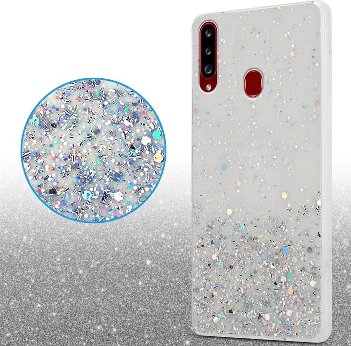 Image du produit Cadorabo Couverture TPU paillettes scintillantes (Samsung Galaxy A20s)