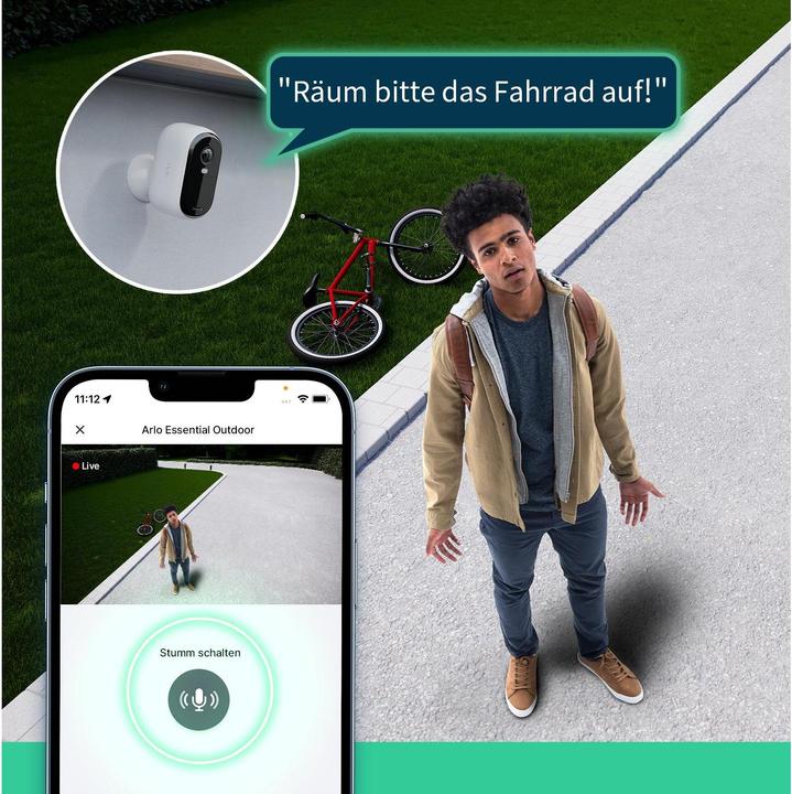 Image du produit Arlo Essential FHD Outdoor Camera (1920 x 1080 Pixels)
