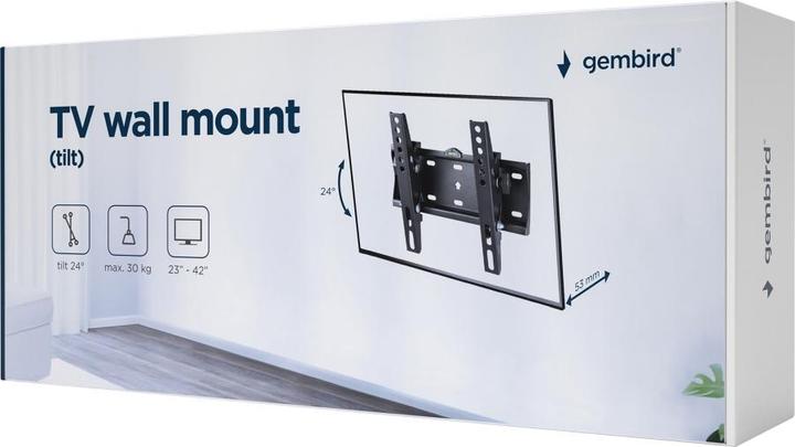 Image du produit Gembird WM-42T-02 Support TV (42") Noir (Mur, 42", 30 kg)
