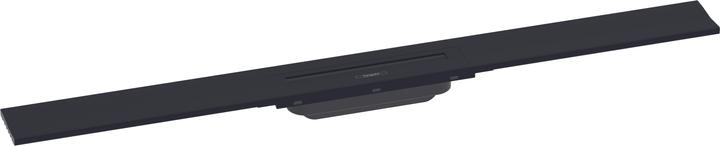 hansgrohe HG Caniveau de douche RainDrain Flex raccourcissable, montage mural 900mm noir mat (900 mm)
